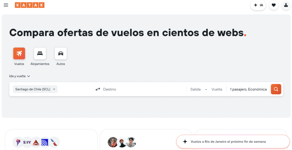Kayak: el más completo para planificar