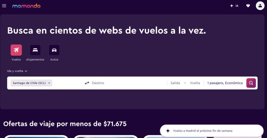 Momondo: el más transparente