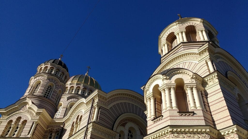 edifício, igreja, ortodoxa, riga, letónia, Riga, Letonia , top 10 destinos economicos europa