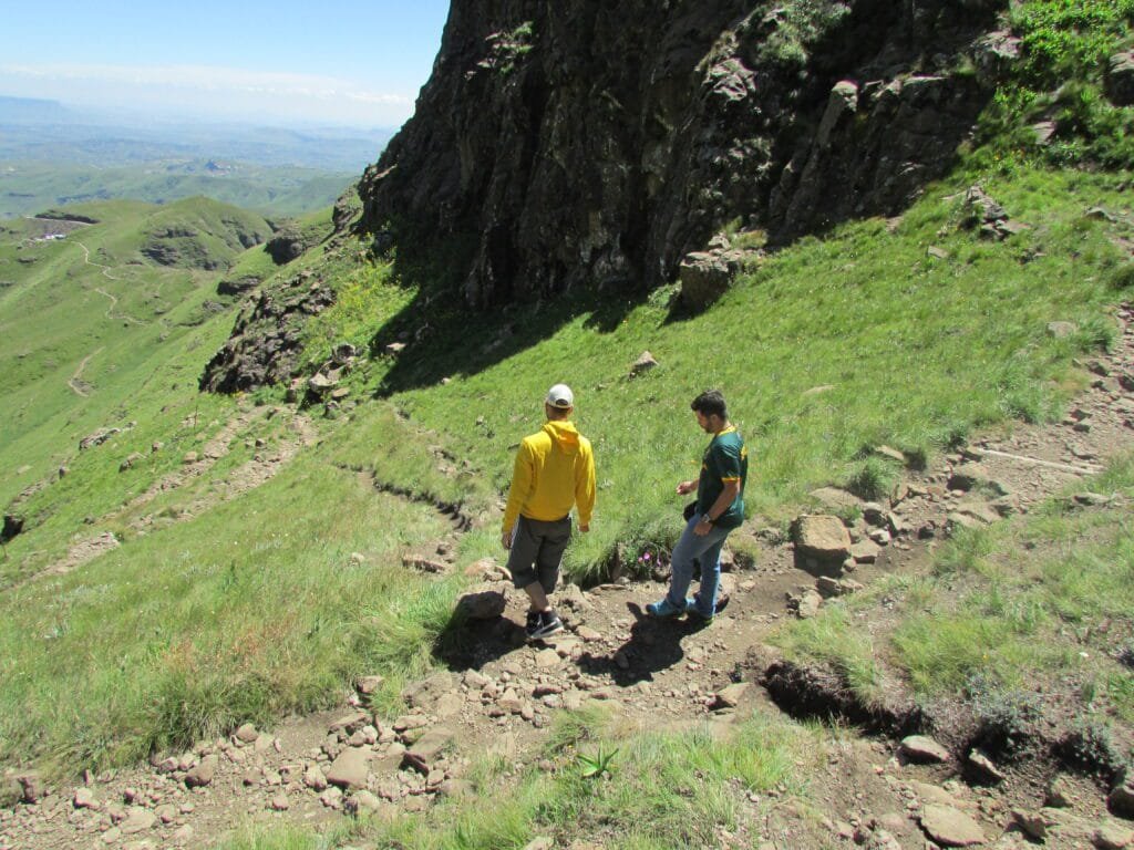 Trekking a las tugelas falls, Sudafrica 