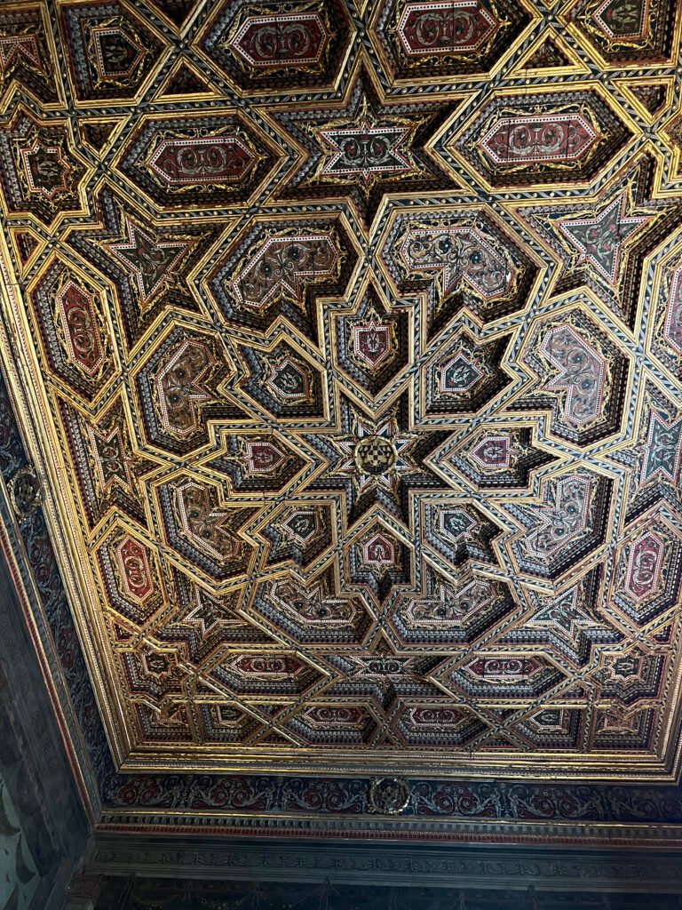 Parte del Techo de la Catedral de toledo, España 