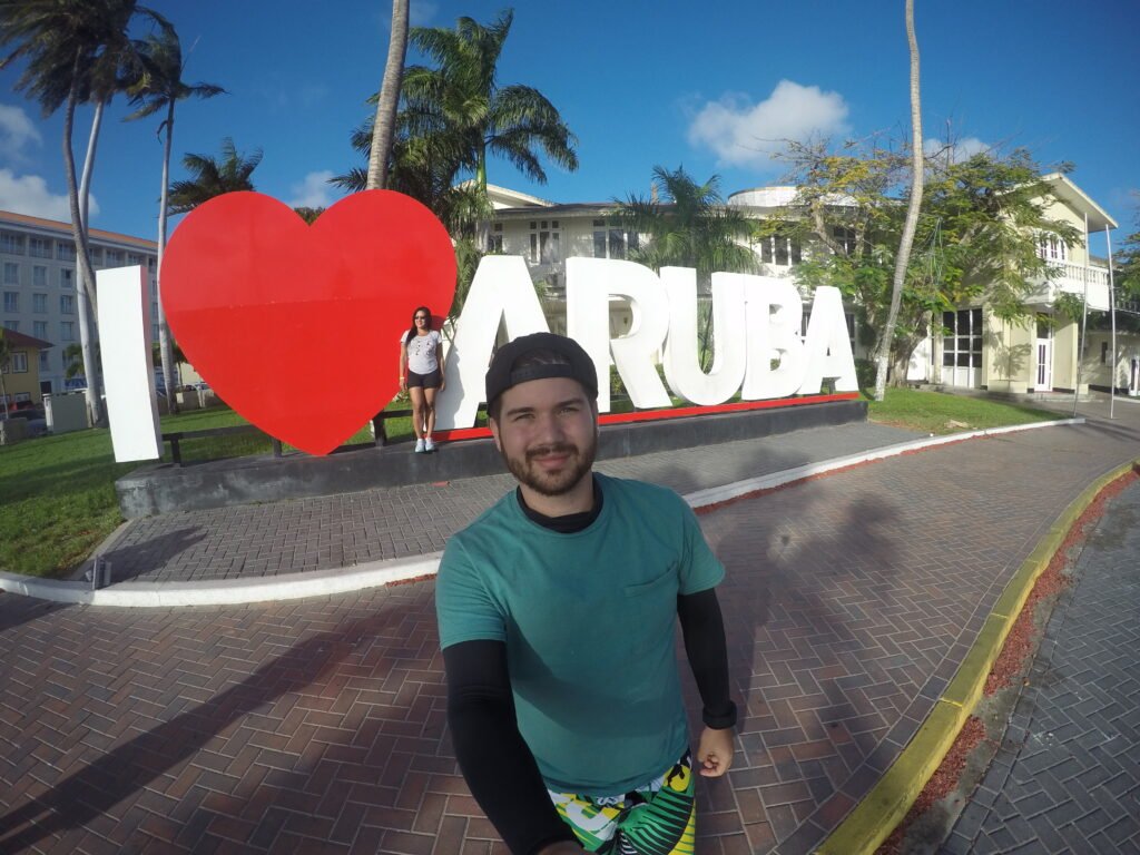 Cartel de I love Aruba