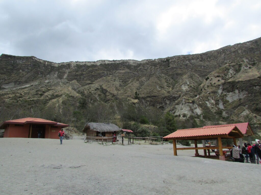 Zona final de el volcan,, lugar para recorrer, Quilotoa