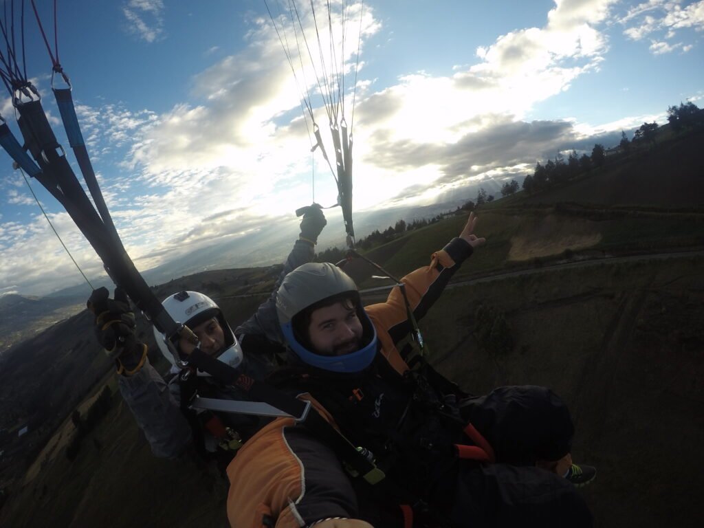 Vuelo en parapente en baños, Ecuador