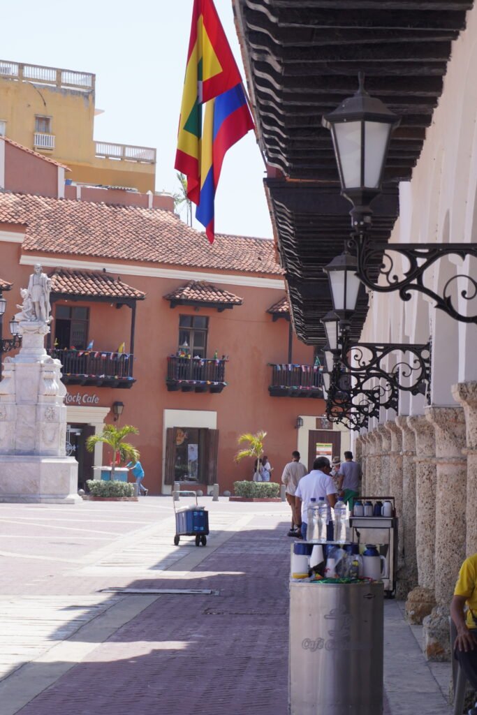 Plaza de la Aduana en Cartagena de Indias, Colombia