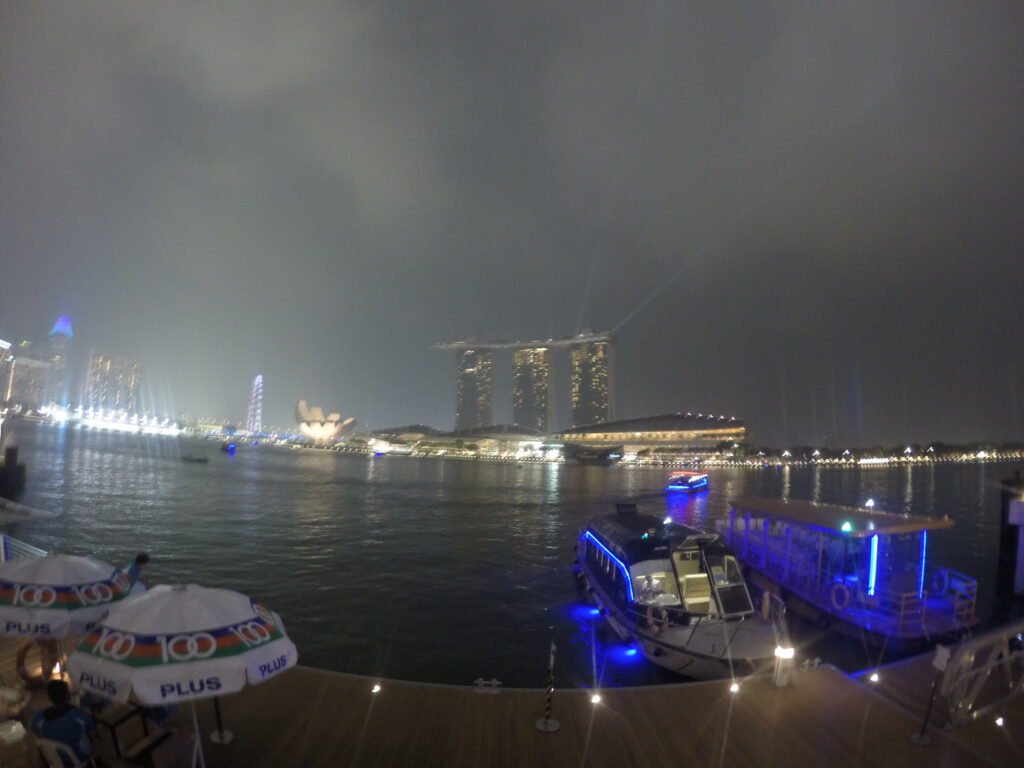 Vista panoramica de Mariba Bay, Singapure